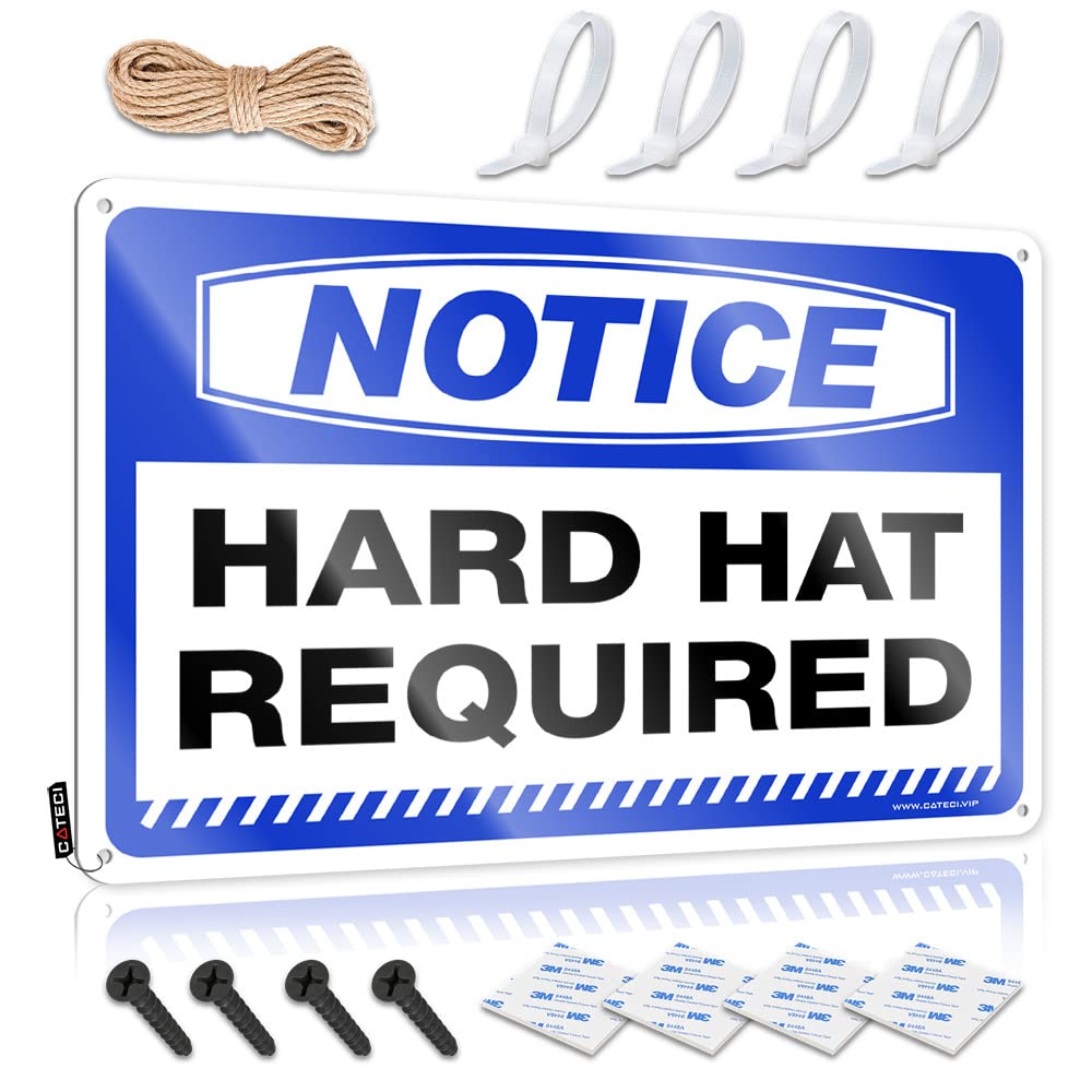 Funny Garage Signs For Men Notice Hard Hat Required Tin Sign Tin Signs For Man Cave Funny Alcohol Signs(30X40CM)