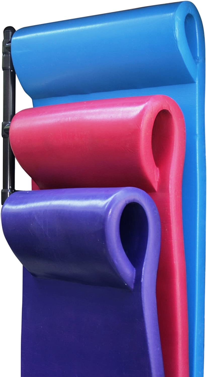 Hanging Pool Float Storage Rack - Convenient Holder by Float Storage, Sturdy Furniture Grade PVC 3 Arm Rack for Easy Air Drying and Cleaning (Black)