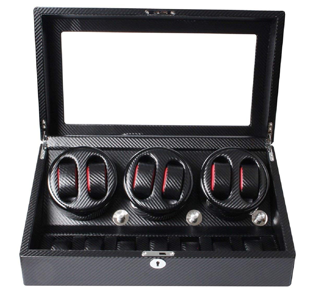 Medetai� Watch Winder LT Wooden Automatic Rotation 6+7 Watch Winder Storage Case Display Box (B07JYZ6JH2) Amazon Price History, Amazon Price Tracker