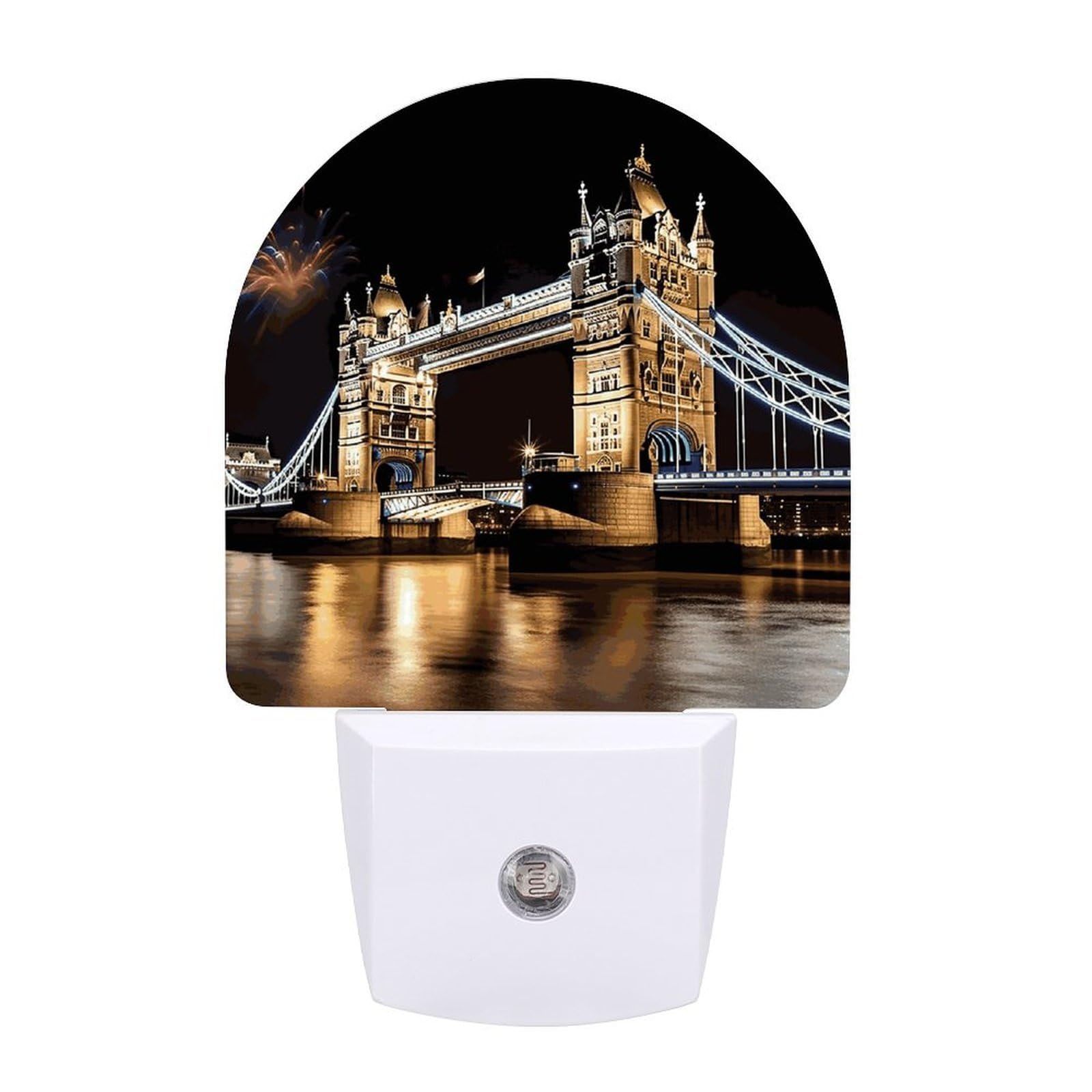 LDGSUPH - LED night light with smart sensor London night light, 0.5W night light, plug-in night light, dusk to dawn night light sensor, bright night light
