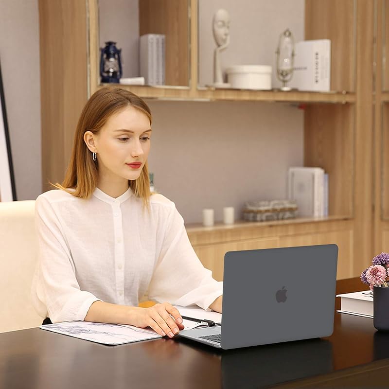 MOSISO MacBook Air 13 2021 2020 2019 2018 M1 Szürke Kemény Védőtok - gray