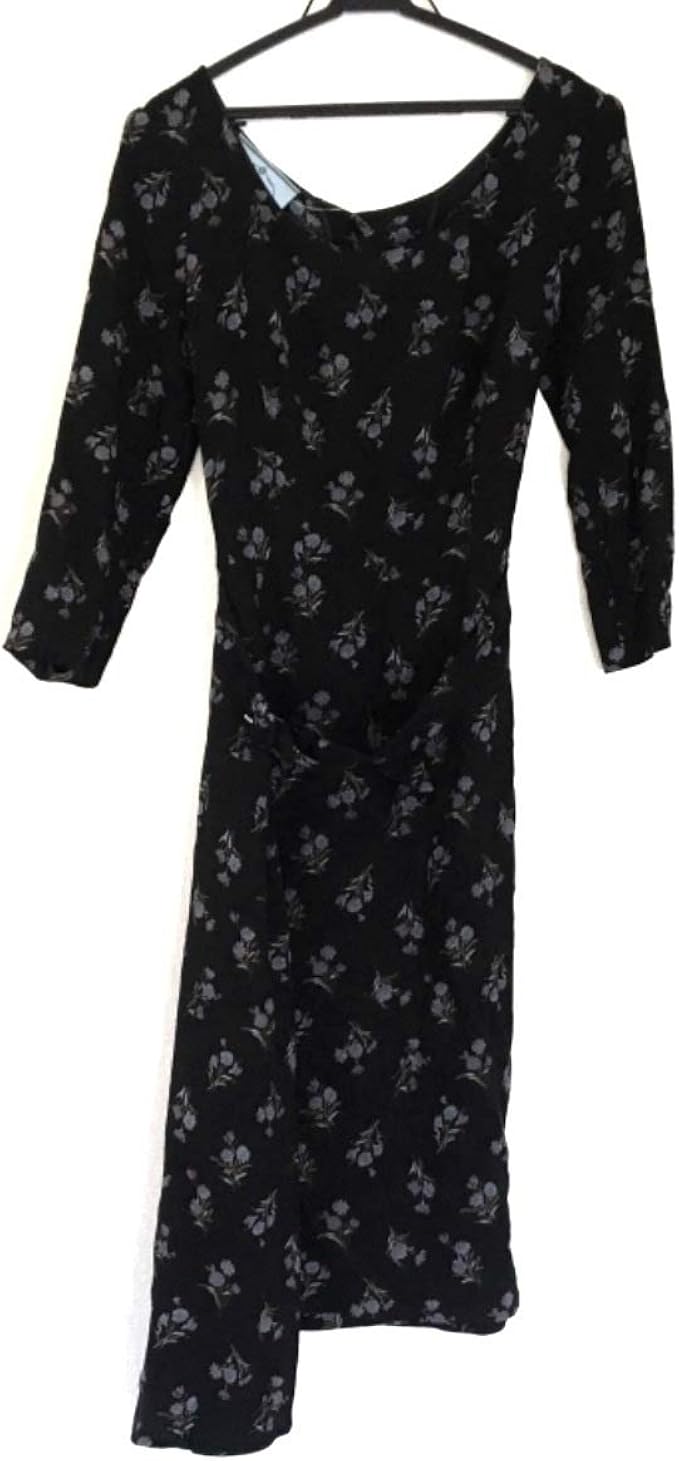 Amazon Co Jp プラダ Prada ワンピース レディース 黒 パープル マルチ 中古 服 ファッション小物
