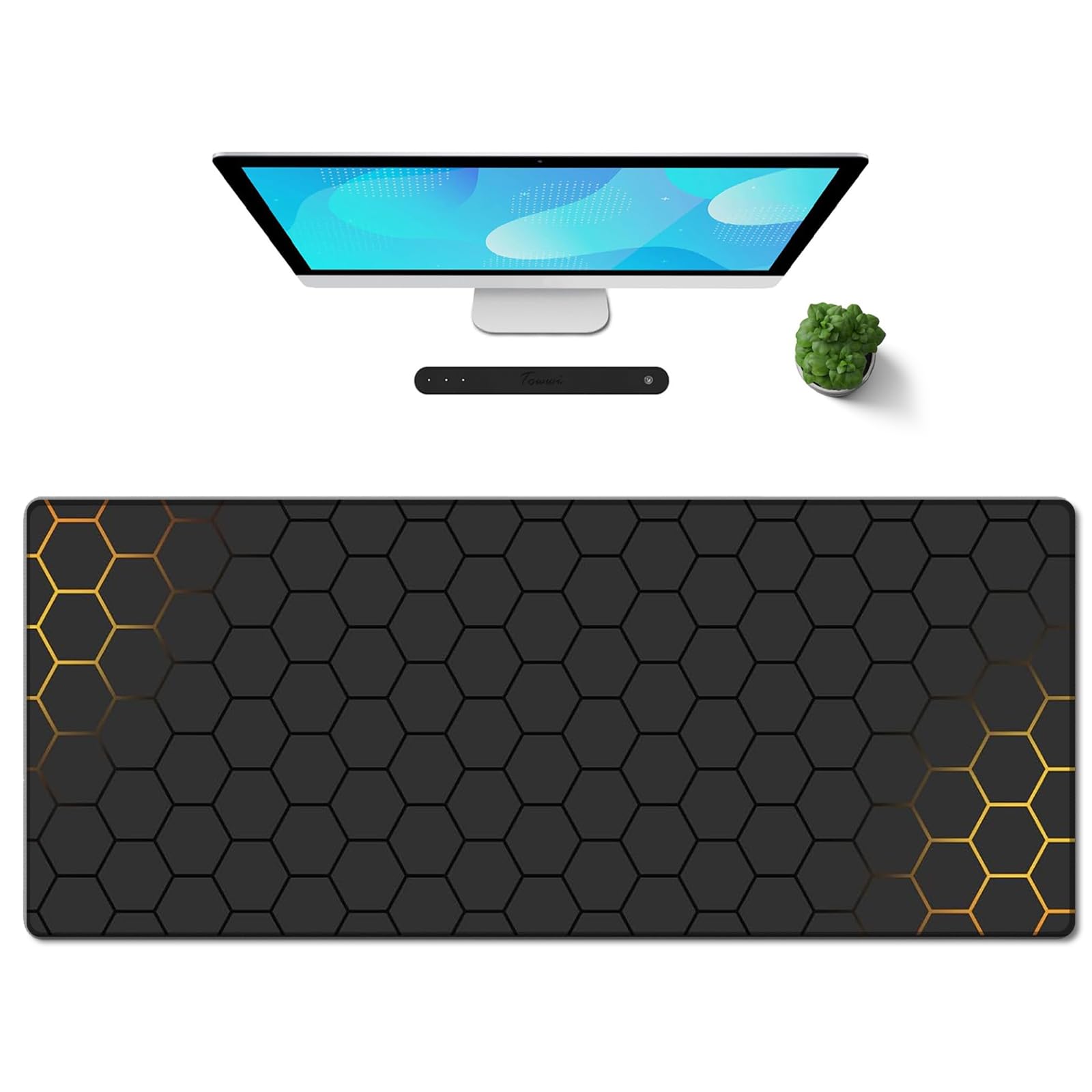 Galdas Gaming Mouse Pad XXL XL Large Long Extended Big Mousepad Non-Slip Rubber Keyboard Mouse Pad with Stitched Edges for Laptop Home Office (