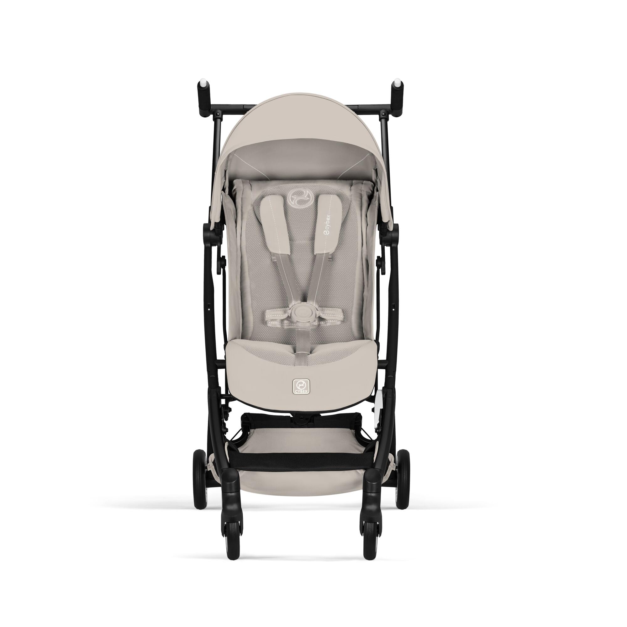 CYBEX Gold Cochecito LIBELLE con tamaño apto para equipaje de mano, De aprox. 6 meses a aprox. 4 años (máx. 22 kg), Ultraligero (solo 6 kg), Sistema de arnés de un tirón, Dune Grey