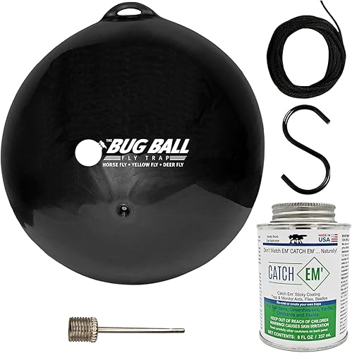 Bug Ball Paquete de 2 kit de iniciación completo, sin olor, ecológico, matamoscas e insectos sin necesidad de pesticidas ni electricidad, apto para