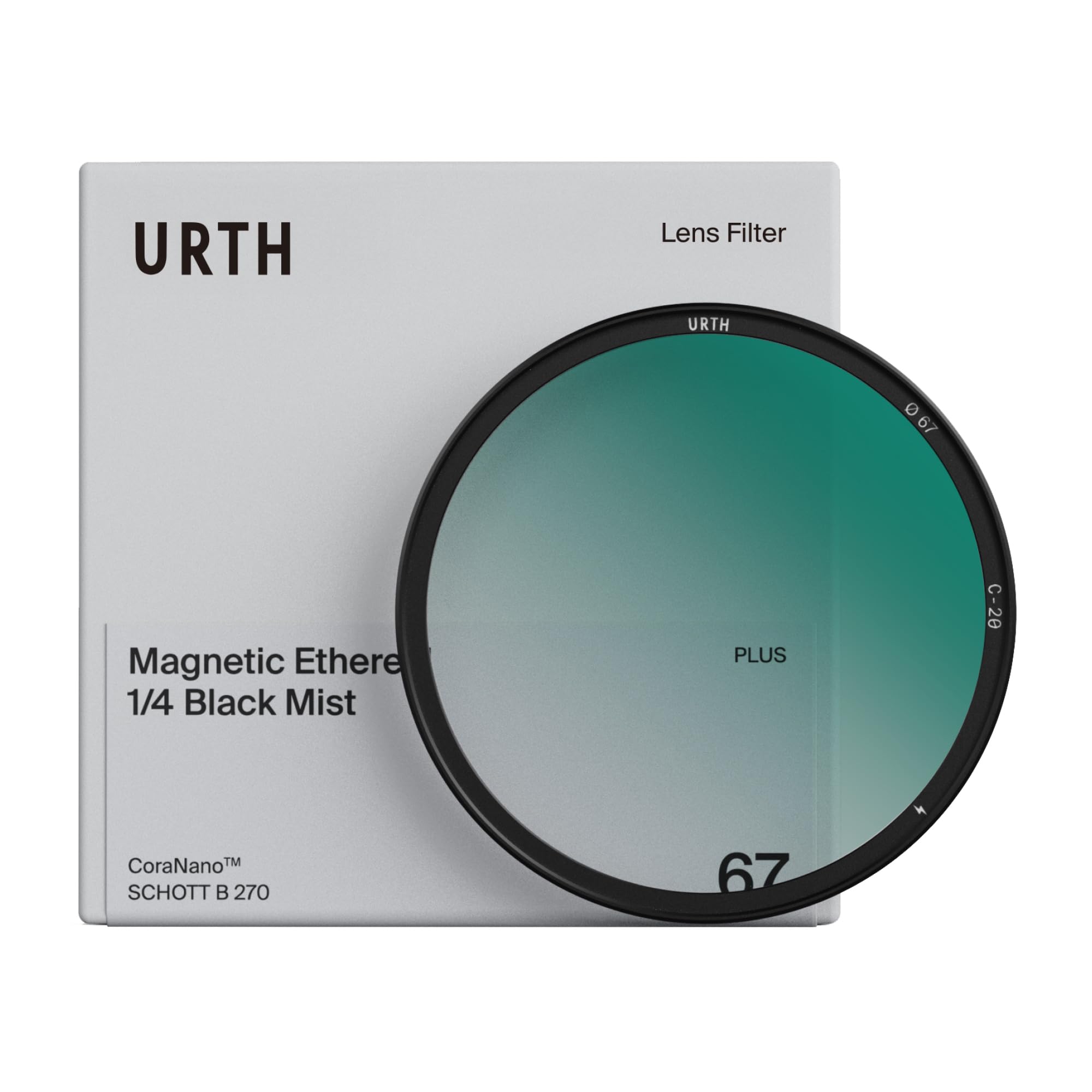 Urth 39mm Magnetic Ethereal Black Mist ¼ Diffusion Lens Filter (Plus+) — Cinematic Effect with 20-Layer Nano-Coated Particles to Diffuse Light