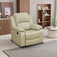 Vista 50 de Conjunto de sofá reclinable manual con mesa desplegable, 3 piezas de sofá reclinable de cuero negro, juegos de muebles para sala de estar, sofá