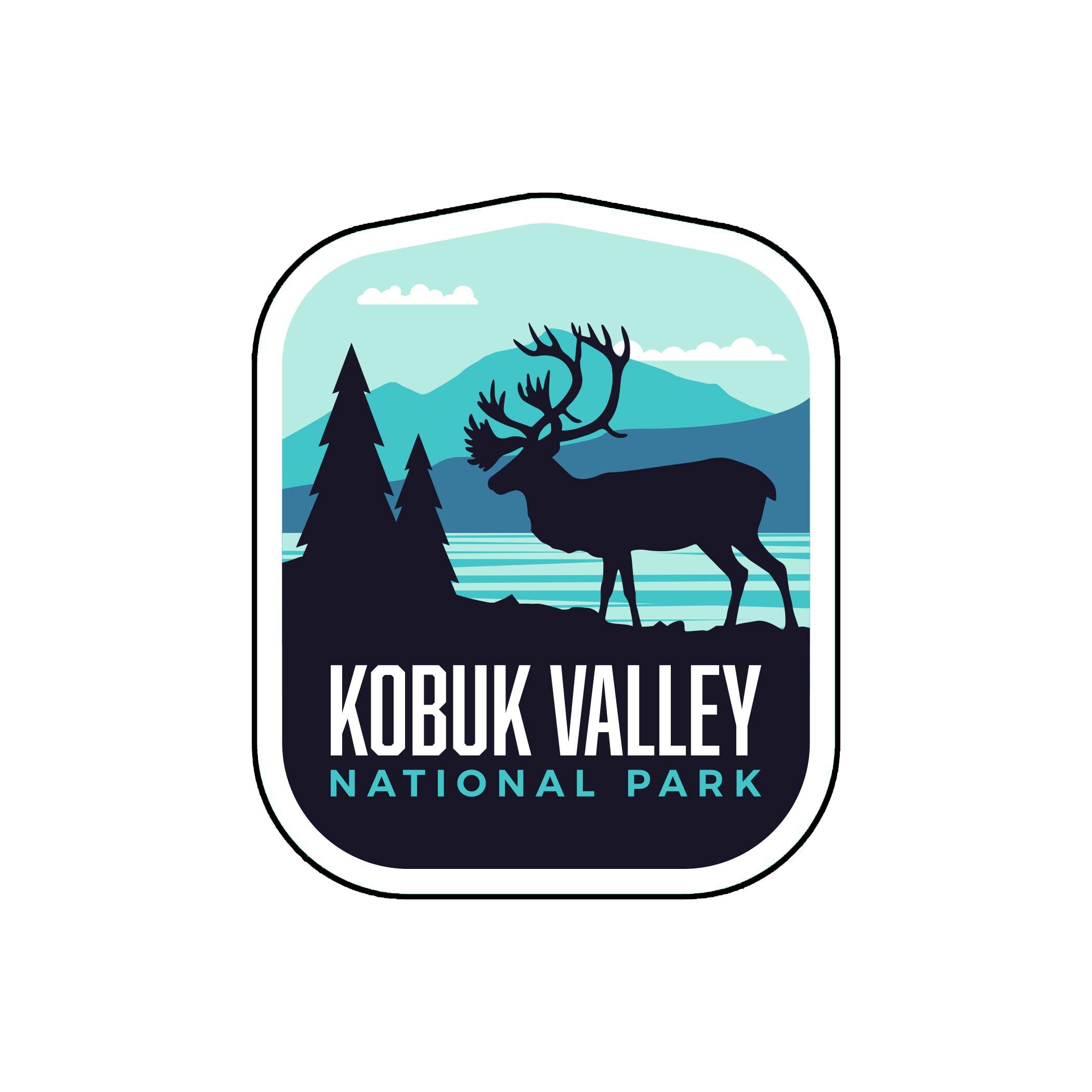 Vagabond Heart Kobuk Valley National Park Vinyl Sticker - Waterproof Decals for Laptop Water Bottle Hydro Flask Car Bumper - Travel Souvenir - UV Fade