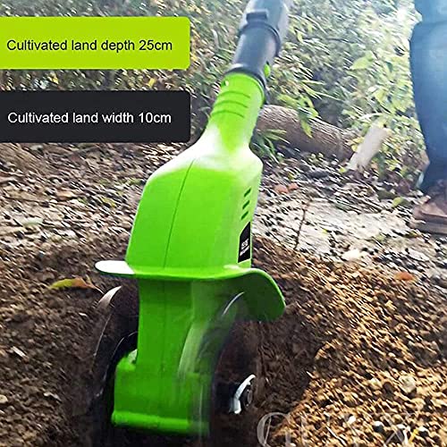 Garden Tiller, Electric Cordless Hand Tiller Cultivator,with 4000mAh Rechargeable Lithium Battery and Charger, Portable… - Afbeelding 4