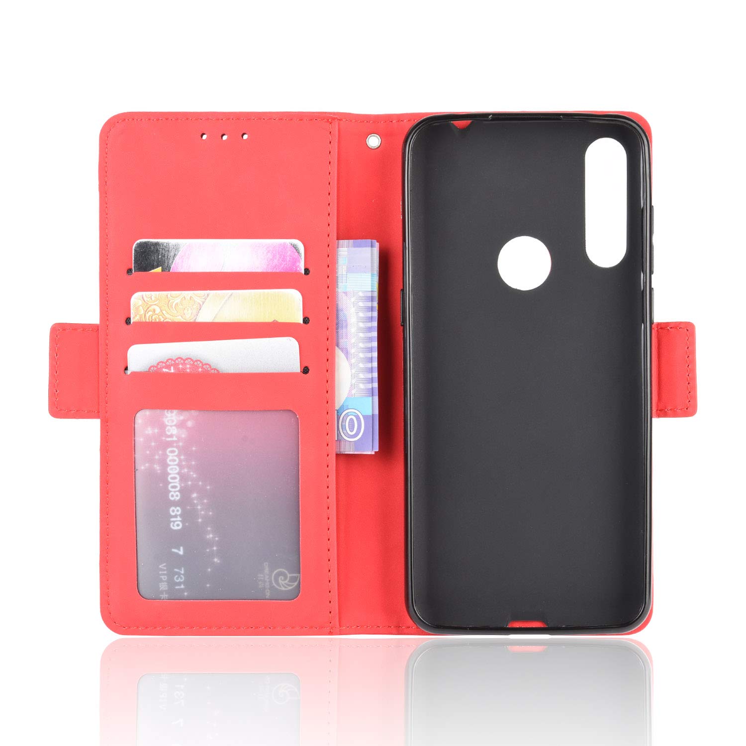Fertuo Cover Alcatel 1B 2020/2021, Custodia Portafoglio Cover a Libro in Pelle Flip Case con Silicone Bumper, Fibbia Magnetica, Porta Carte, Kickstand, per Alcatel 1B 2021, Verde