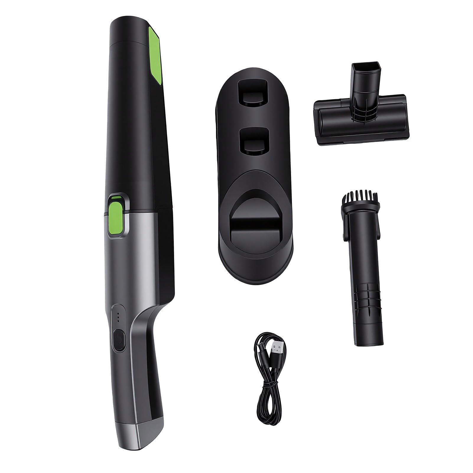 Aspiradora de Mano Aspiradora de Mano Inalámbrica ABS Pequeña Portátil 2000 MAh Succión Fuerte Diseño Liviano para el Teclado del sofá del Hogar del Automóvil