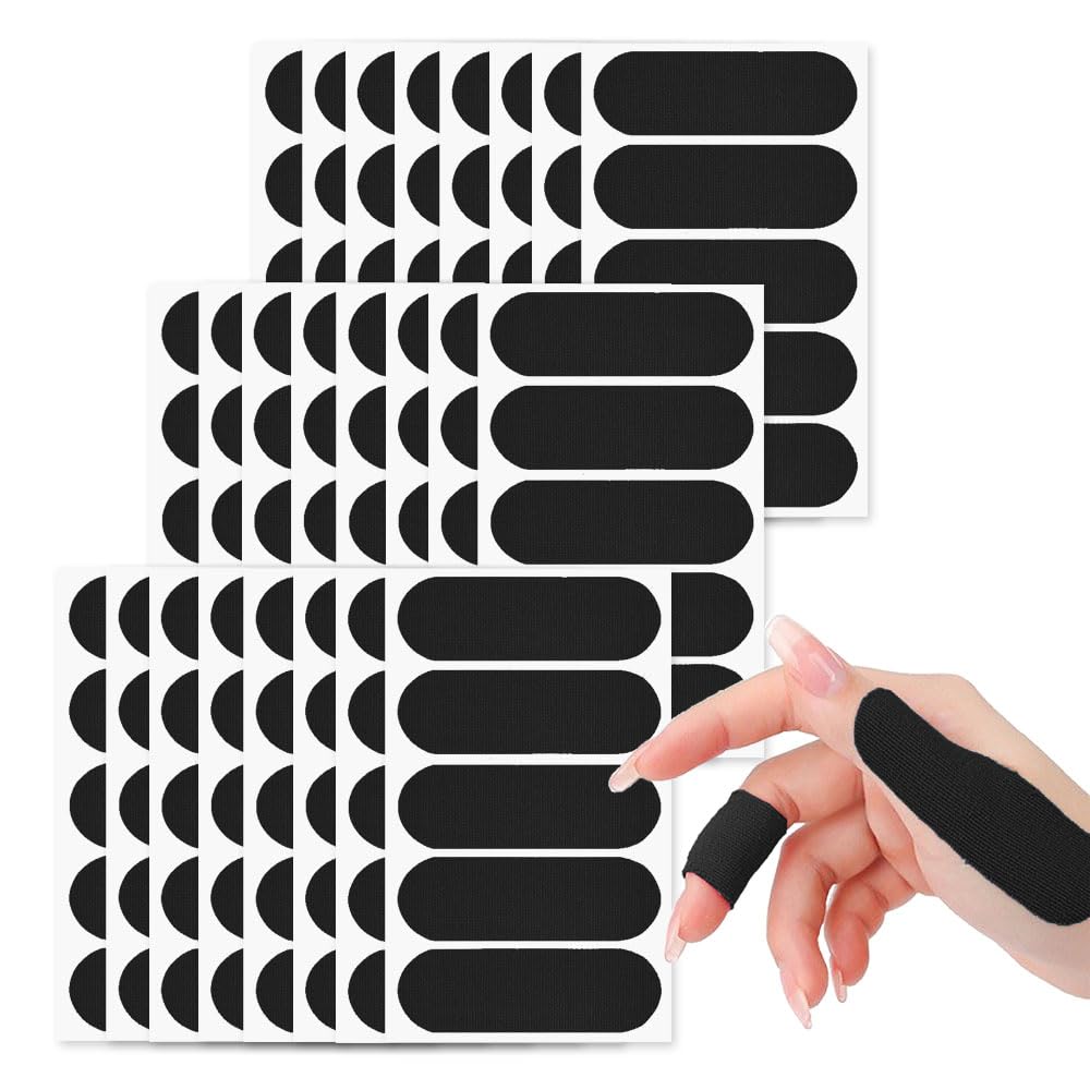 ESJNNK ボーリングテープ 120枚 ボウリング用親指テープ キネシオロジーテープ 貼るだけ ボーリングフィンガーテープ 指保護テープ 使用便利 手の怪我防止 伸縮性強 通気性 ボウリングアクセサリー サポート用伸縮テープ