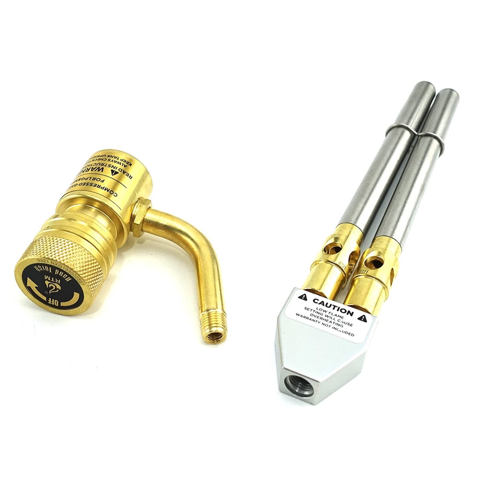 Kits de antorcha Boquillas, Accesorios de soldadura - 2 Boquillas Antorcha MAPP Pistola de soldadura de gas Pistola de soldadura fuerte CGA600 Conexión Quemador Calentador Soplete for soldar Barbacoa