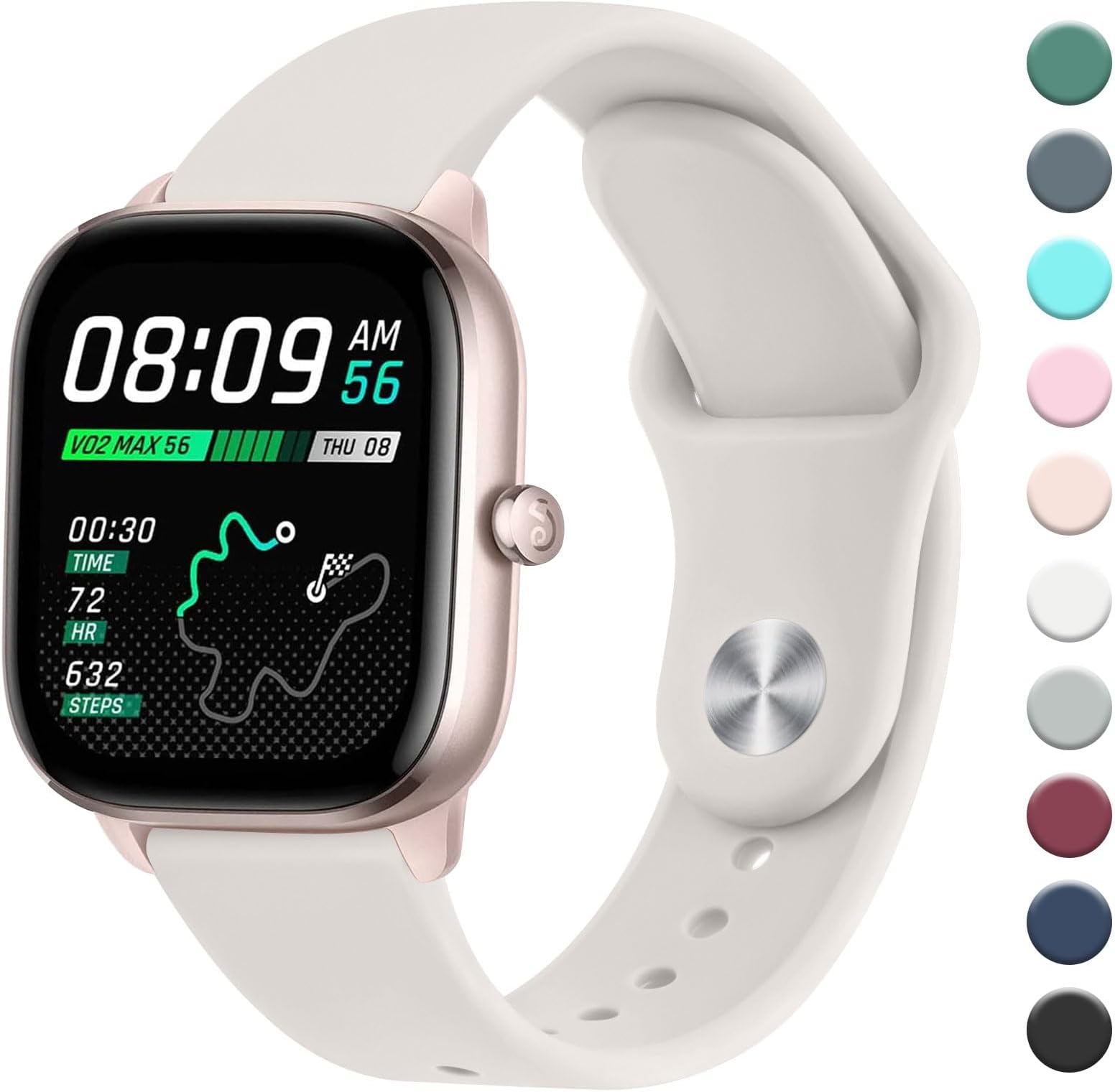 AISPORTS 2 Pezzi Custodia Bumper Compatibile con Amazfit Bip 3/3 PRO Pellicola Protettiva, Custodia Morbida per Orologio in Silicone TPU Copertura Completa Custodia Protettiva per Amazfit Bip 3/3 PRO