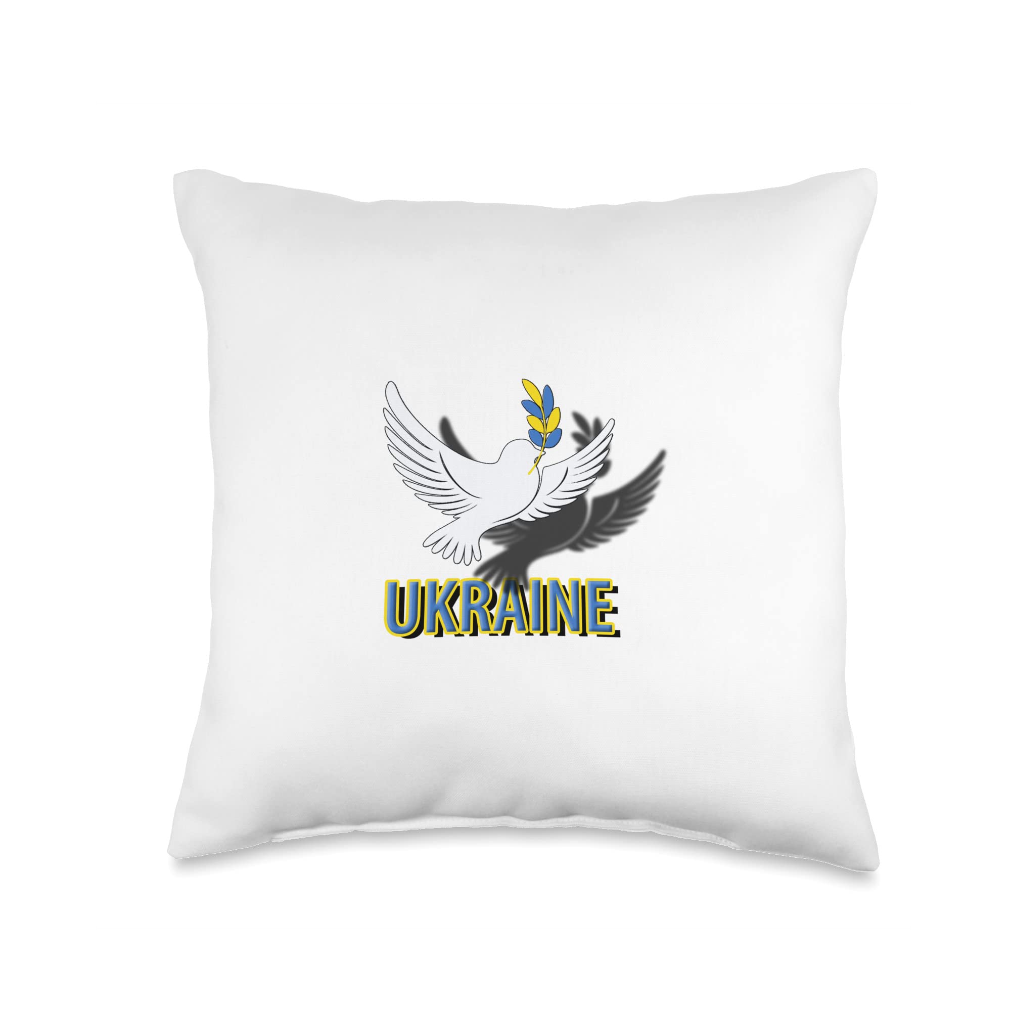 Peace in Ukraine Throw Pillow, 16x16, Multicolor