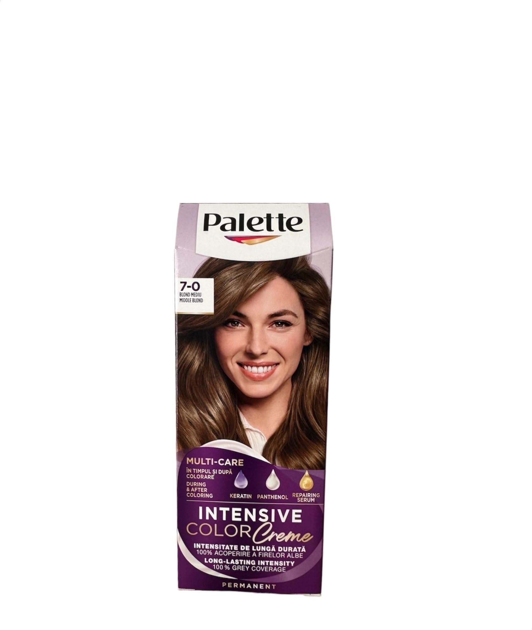 Palette Intensive Color Creme 7-0 Middle Blonde Permanent Hair Color