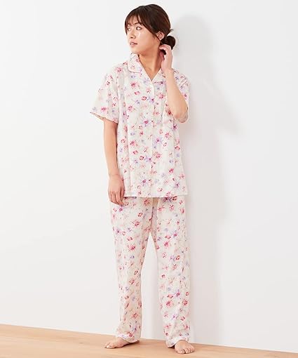 新品/ XL ゆったりタイプ ウイング レディース パジャマ 綿100％ 花柄 614EuGaxa6L._AC_SX425_.jpg