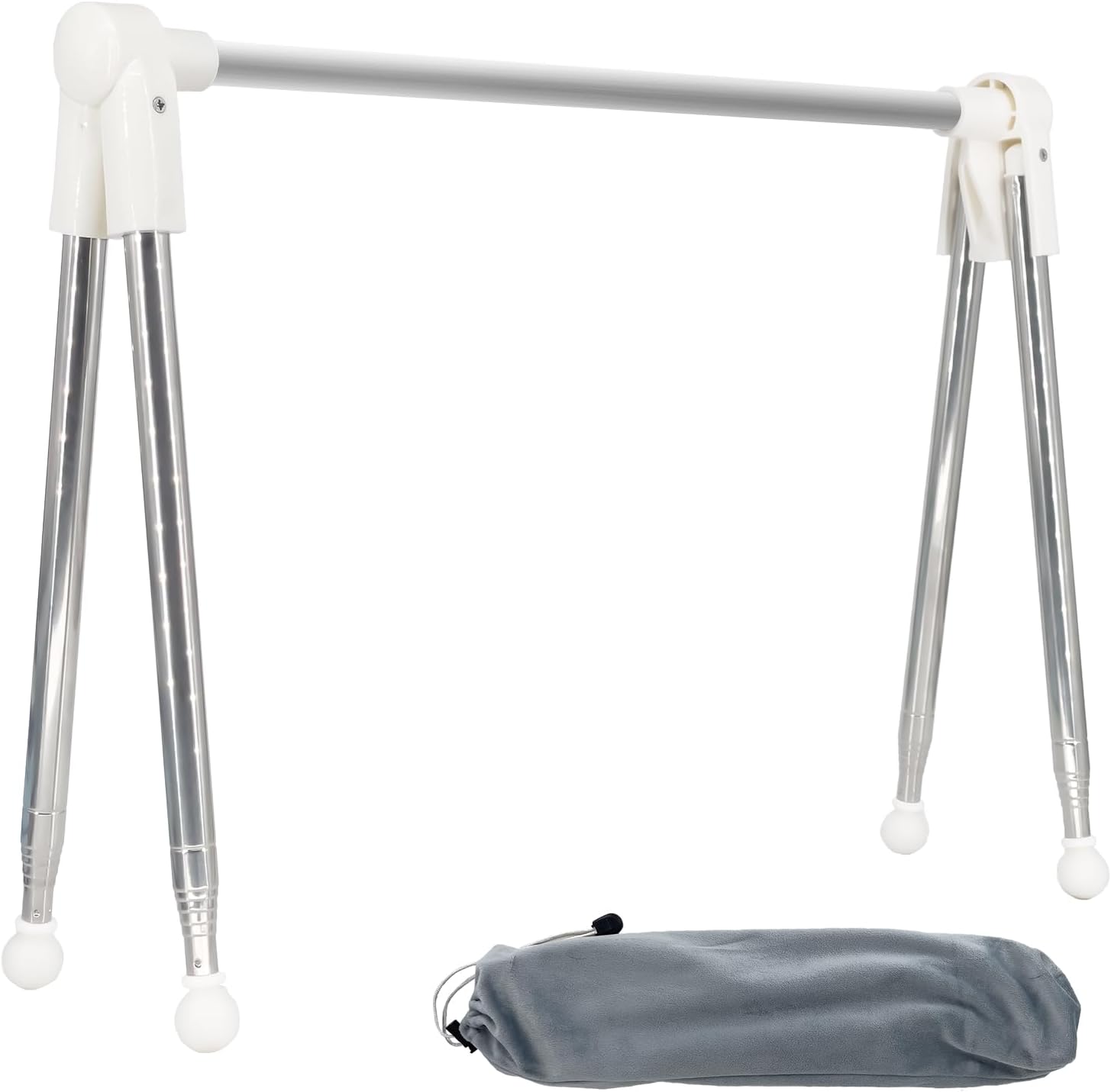 Foldable Telescopic Drying Rack, Adjustable Stainless Steel Clothes Hanger, Portable Laundry Rack for Indoor & Travel Use Foldable Telescopic Drying Rack, Adjustable Stainless Steel Clothes Hanger, Portable Laundry Rack for Indoor & Travel Use