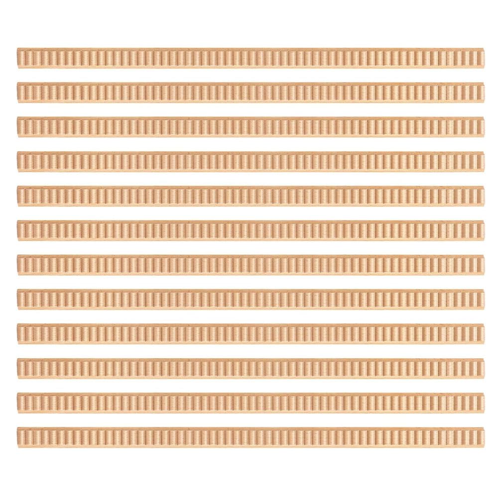 12Pcs Unfinished Grid Trim Moulding, 12mm*5mm/0.47in*0.19in Decorative Strips for DIY Mirror Cabinet Window Door Wall Wooden Bobbin Home Decoration
