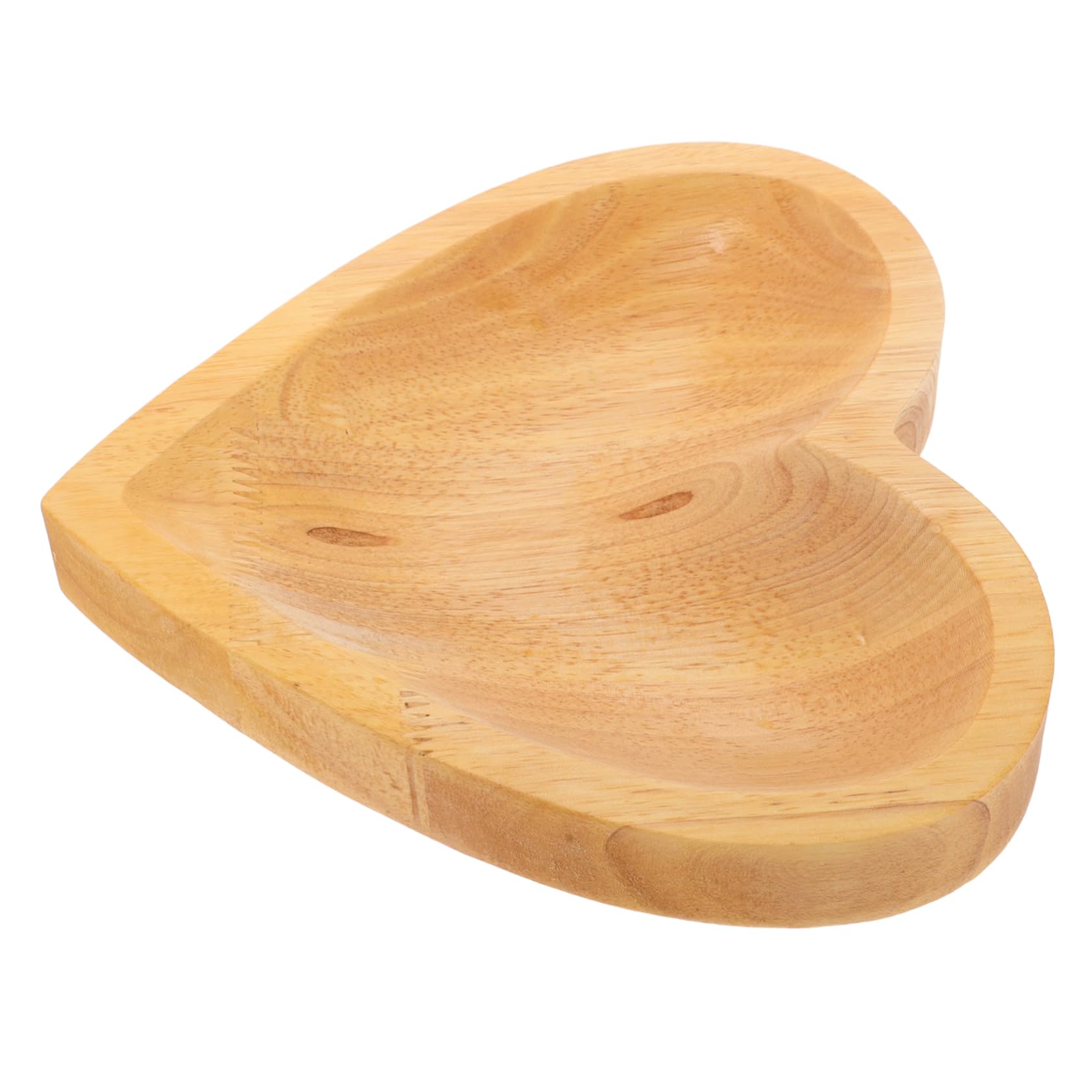 Plateau à bijoux en bois en forme de cœur pour organiser votre coiffeuse
