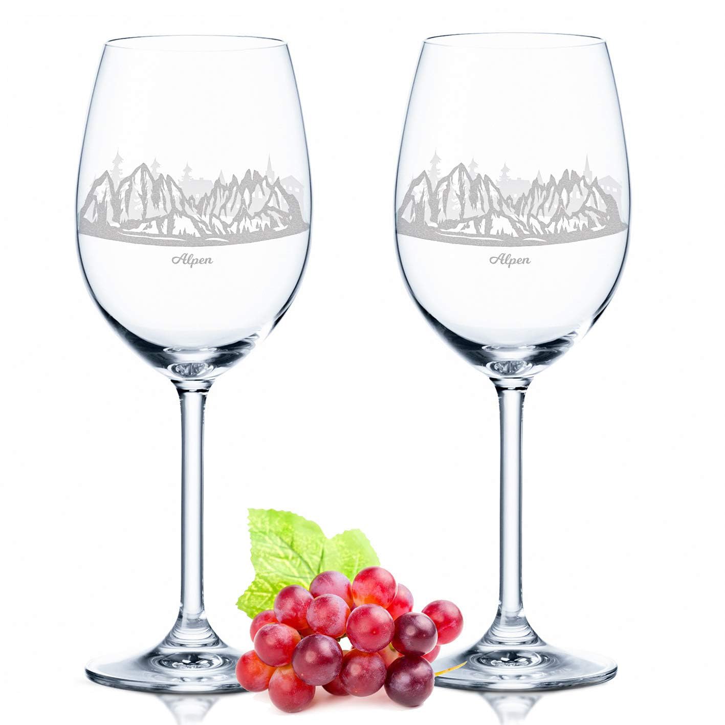 Leonardo Verre à Vin Avec Gravure–Skyline Duisbourg En Kit