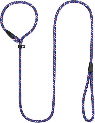 Correa antideslizante duradera de 6 pies, correa de entrenamiento para perros, correa deslizante de cuerda fuerte, correa de perro para