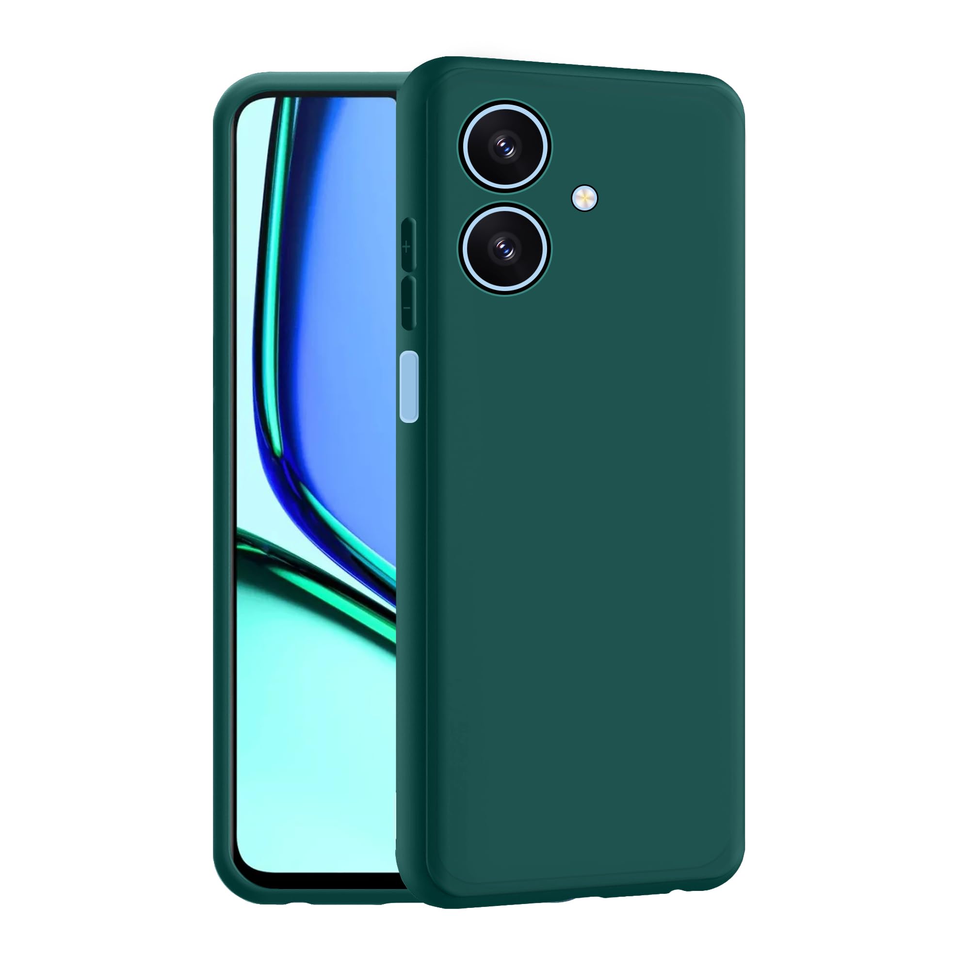 CEDO Realme Narzo N61 / Realme C61 (4G) Back Cover | Camera Bump Protection & Inner Velvet Fabric Lining | Ultra Slim Matte Soft Rubberised Case Cover (Green) (B0DFWNCCMG) Amazon Price History, Amazon Price Tracker