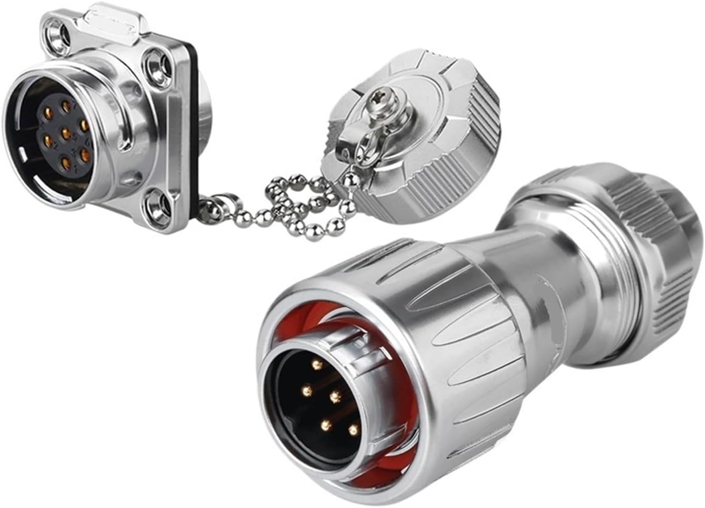 DZ-20 aviation with four holes for partition, 3-core high and low temperature resistant metal cover, 2-12-core solar car connector(12 core)