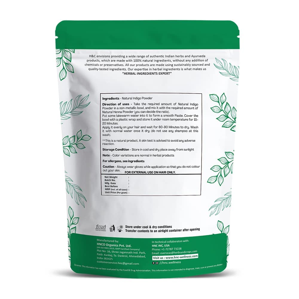 ATS Natural Indigo Powder - 227g for black hair color