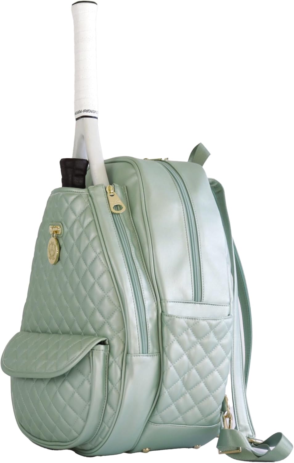 Court Couture Monaco Argyle Seafoam Tennis/Pickleball Backpack-Sling Bag.