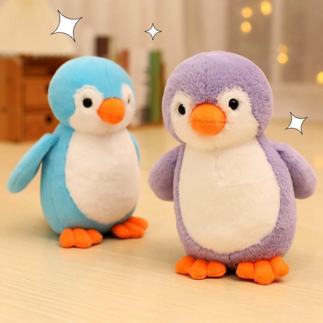 ペンギン ぬいぐるみ 動物 大きい 添い寝 ふわふわ 縫い包み かわいい 子供向けもこもこ 肌触り良い 雏祭り 七五三 パープル お