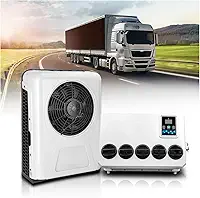 Ar condicionado de 12 V 10000 BTU, ar condicionado split de 12 V para caminhão, semi-caminhão, APU 12 volts CC, resfriamento rápido para Big Rig Sleeper, semi caminhões, caminhões, trailers, vans