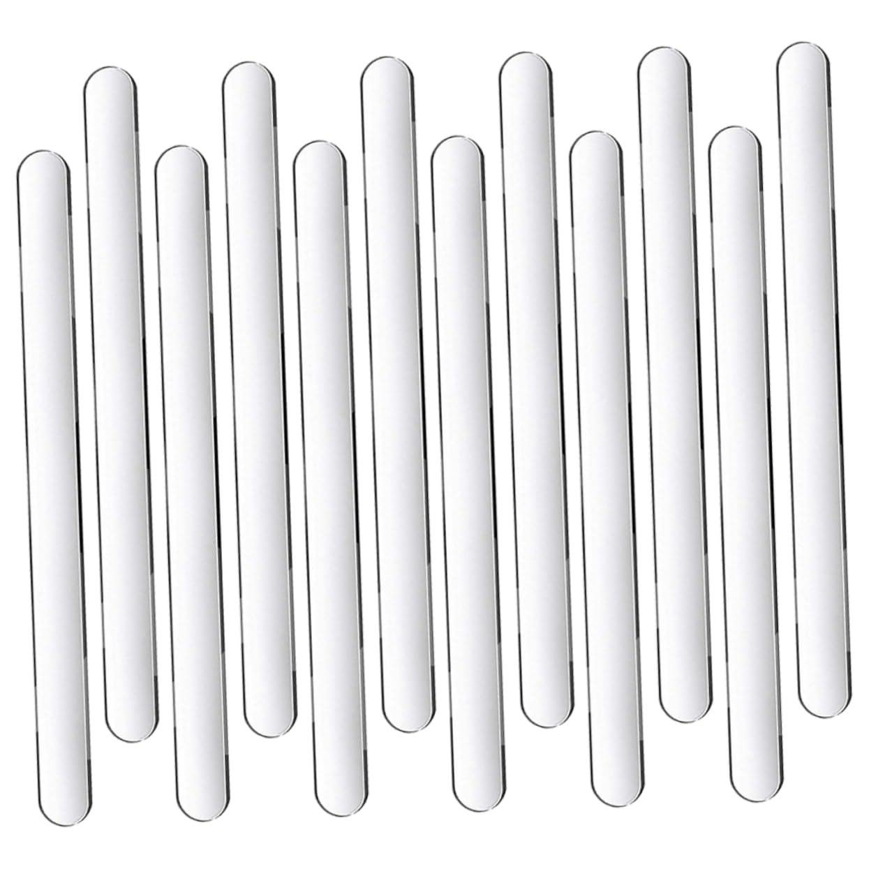 Alipis 80pcs Acrylic Ice Cream Sticks Reusable Multi Function DIY Popsicle Sticks for Homemade Treats Standard Strong for Creative Ice Food Making