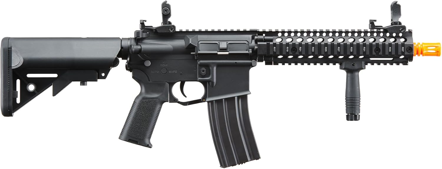 Lancer Tactical Gen 2 Raider Durable M4 Airsoft Gun w/Steel Front Rail, Grip & High Speed Mid Mag- 9.6v Nimh 1600 mAh Battery, Charger, and 1000 Rounds 0.20g BBS Included