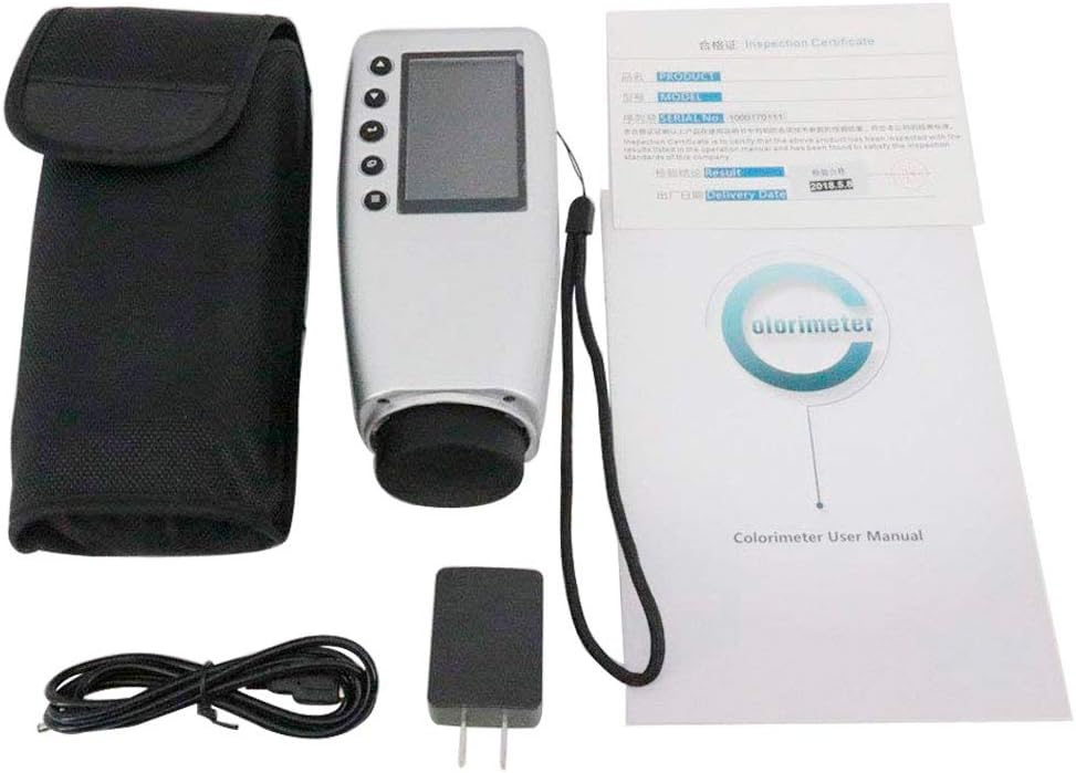 WR10 Portable Colorimeter Color Meter Aperture 8mm Caliber Lab Value High-Precision 8mm Digital Colorimeter Color Difference Tester Analyzer