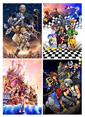 Set Of 4 Kingdom Hearts Posters