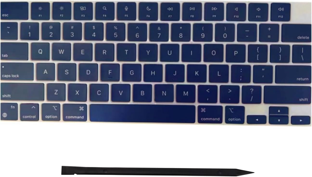 Laptop Keyboard Keycaps Keys Replacement for MacBook Pro/Air Retina 13.6/14/15/16" M2/M3 Pro Model A2681 A3113 A2941 A3114 A2779 A2780 A2918 A2992 A2991 2022-2024 Year (Midnight Blue)