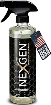 Nexgen Car Leather Cleaner - Quick Spray Car Interior Cleaner and Leather Restorer - Gentle Liquid Formula, Multi-Purpose Cleaner for Cars, Couch, Boots, Purses, and More 16 Oz