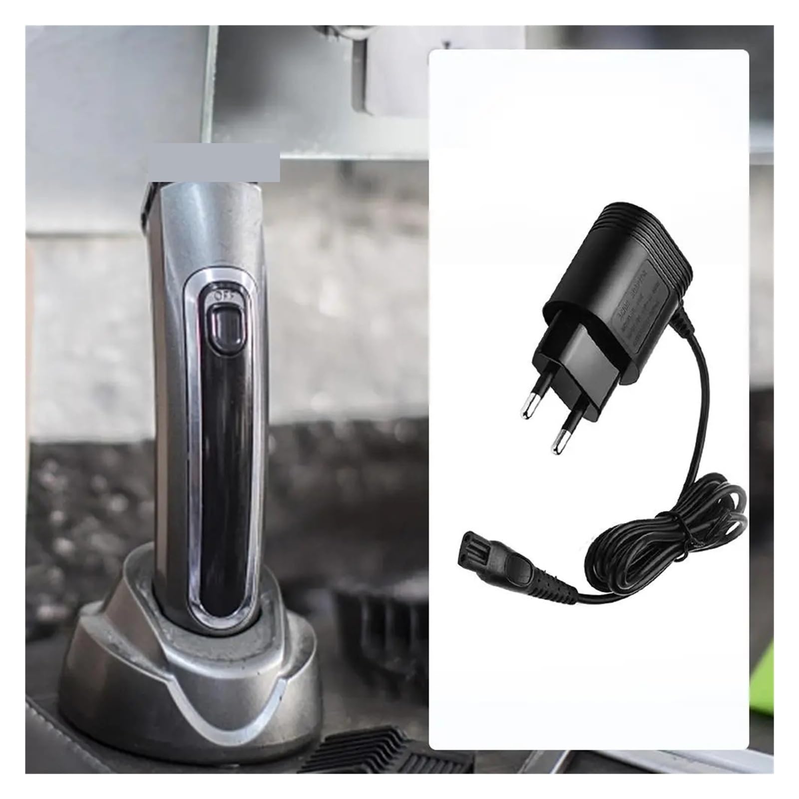 Adattatore For Rasoio Con Spina CA Da 15 V UE, Caricabatteria For Utensili Domestici, Compatibile Con Philips, Adattatore For Rasoio HQ8505 HQ6070/6075/6095(10 PCS)