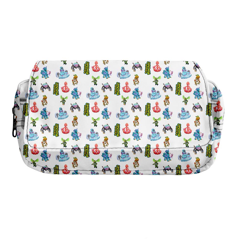 Kids Pencil Case- My Singing Monsters Pencil Case Game Anime Stationery Pouch Student Pencil Box Large Capacity Cartoon Storage Pen Bag for Teen Boy Girl Gifts