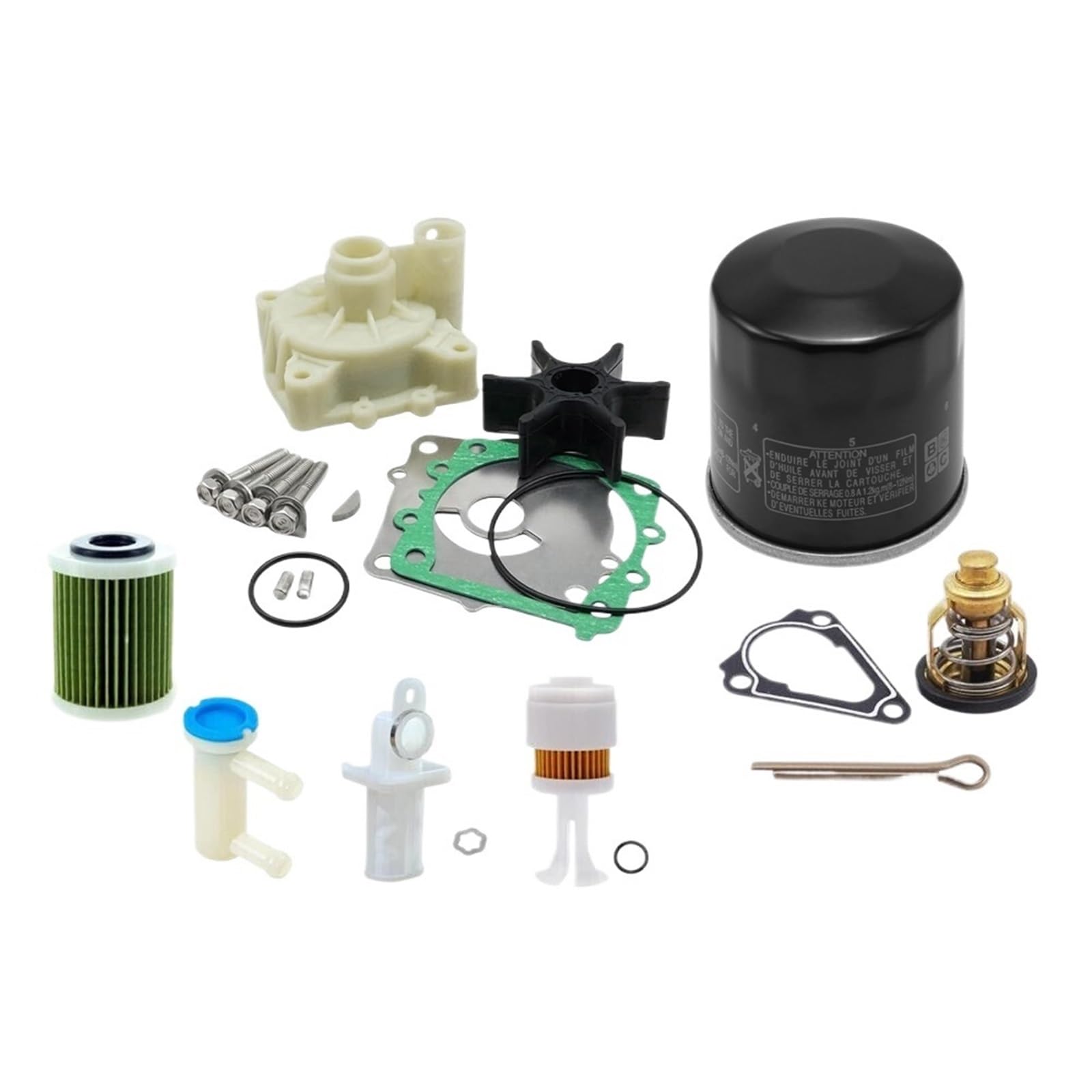 Außenbord-Wartungsset for Y//a//m//a/h//a F 150 ABDFW/Thermostat-Öl-Kraftstofffilter