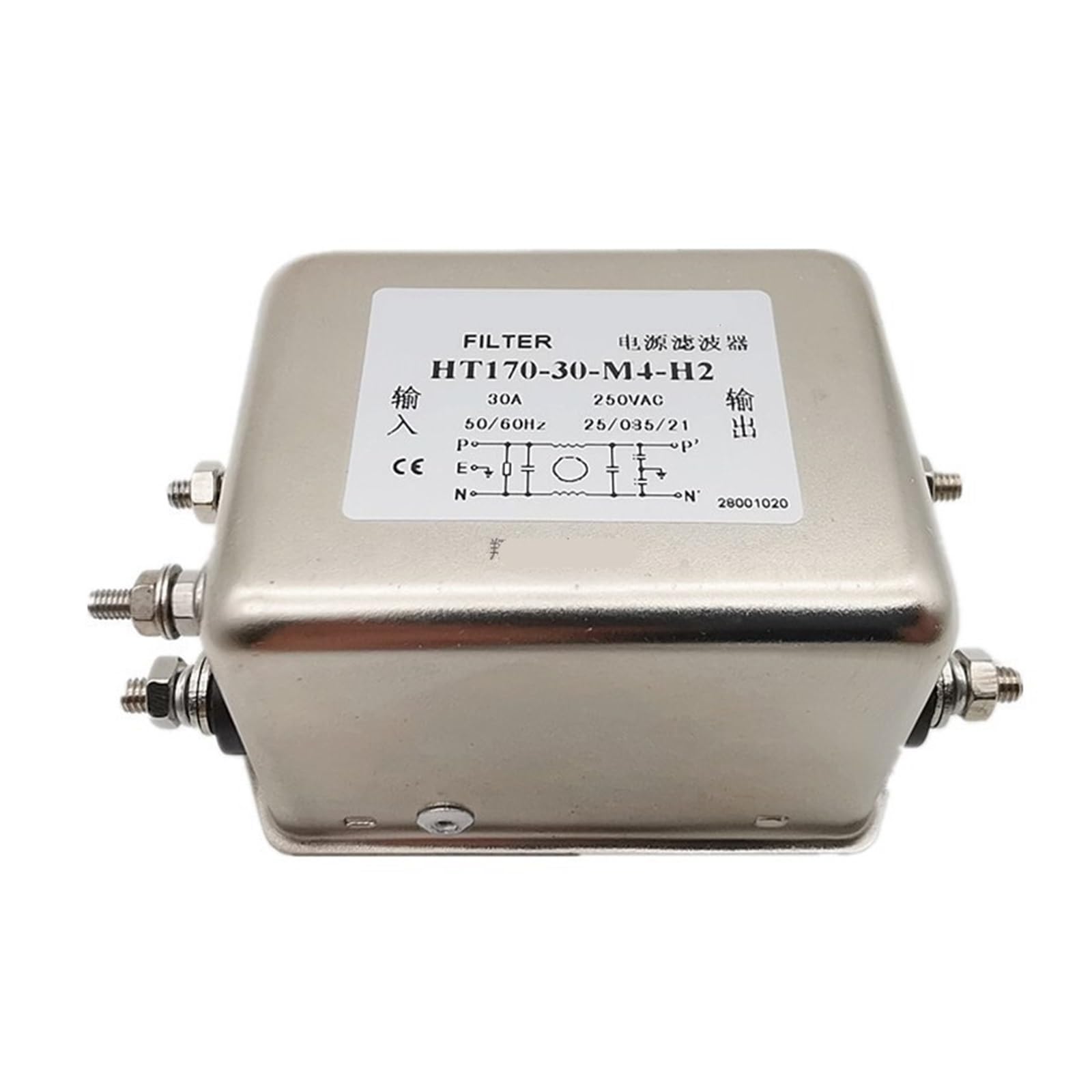 Filtre de puissance de commutation HT170 anti parasite électrique 30 A monophasé
