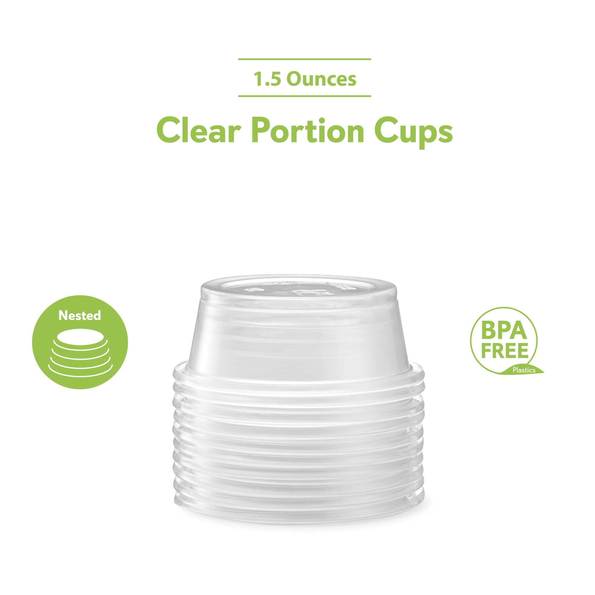 200-Pack 5.5oz Leakproof Souffle Cups With Lids - BPA-Free Portion Containers For Restaurants