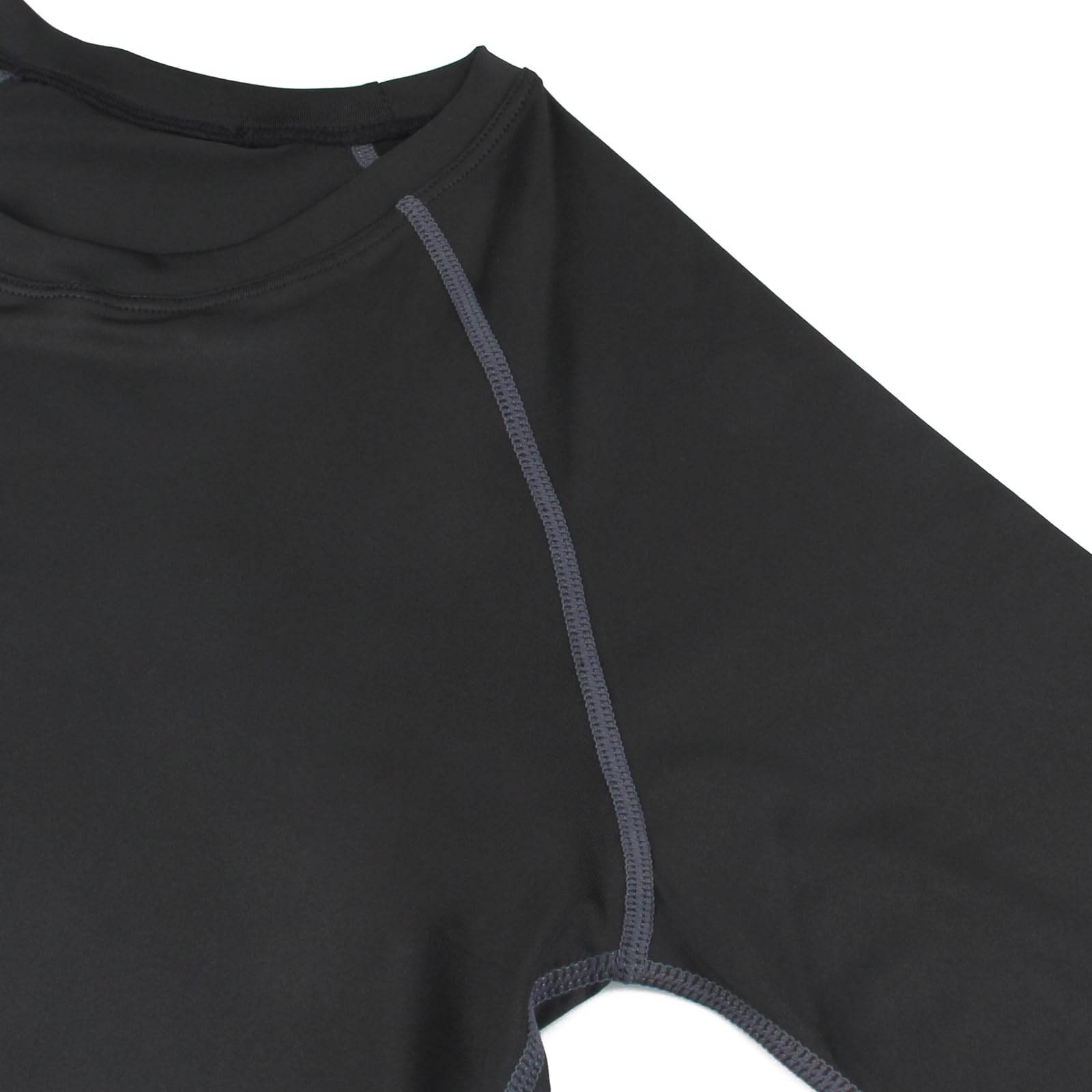 HomyComy Short Sleeve Compression Shirt Camiseta Hombre (Pack de 2)