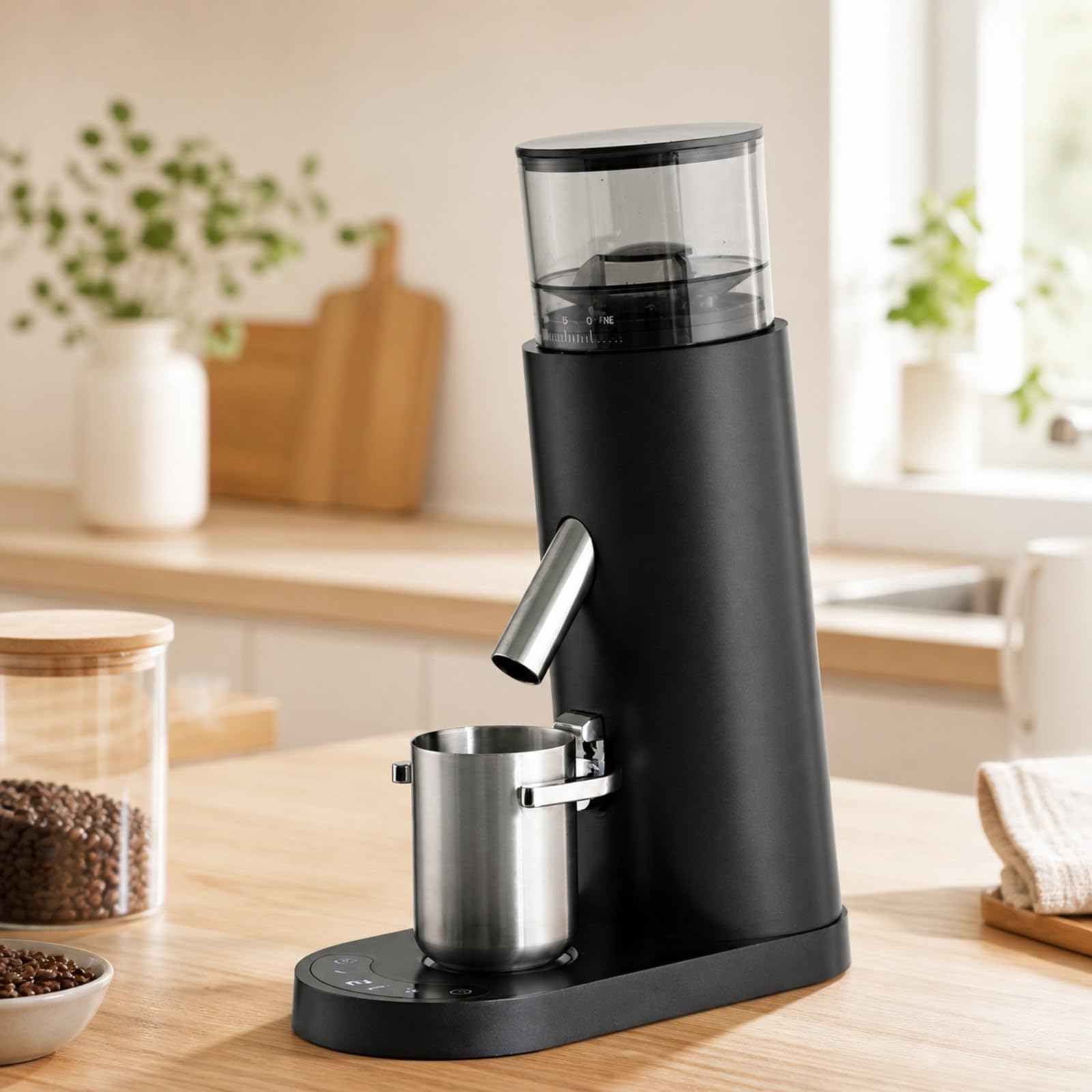 predolo Molinillo para Café Recargable Portátil | Carga Rápida por USB-C, molinillo para café con Muelas, smontable, Electrodoméstico, Cocina, Oficina, Baristas, Negro