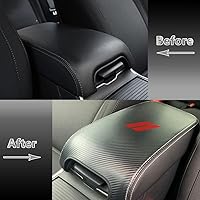 Vista 173 de Funda para reposabrazos de consola central, de piel, antiarañazos, protector de reposabrazos central, accesorios de decoración interior, compatible