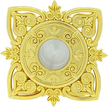 Orthodox Relic Box,Gold-Plated Religious Decor,Zinc Alloy Crafted for Spiritual Keepsakes and Church Decor