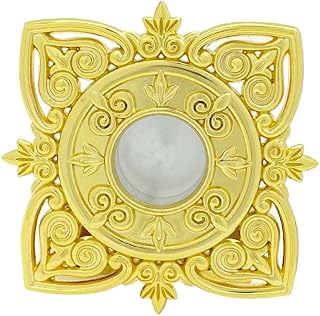 Orthodox Relic Box,Gold-Plated Religious Decor,Zinc Alloy Crafted for Spiritual Keepsakes and Church Decor