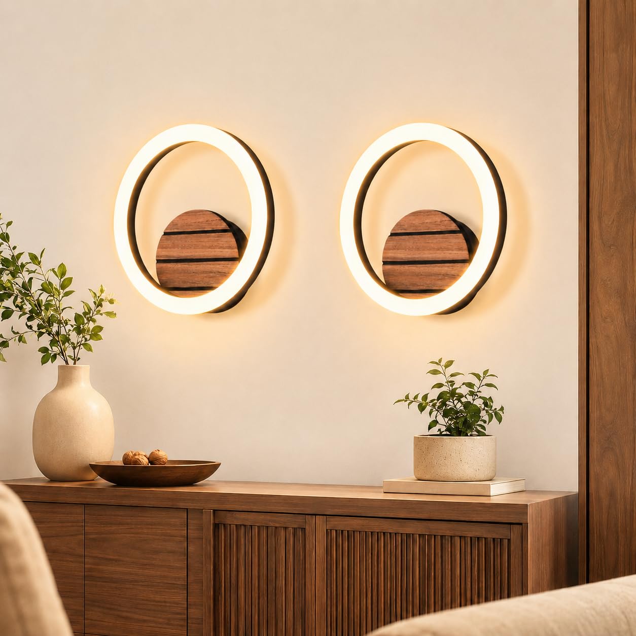 ZMH Applique murale LED 2ER - Applique d'intérieur 20 cm, lampe de couloir,