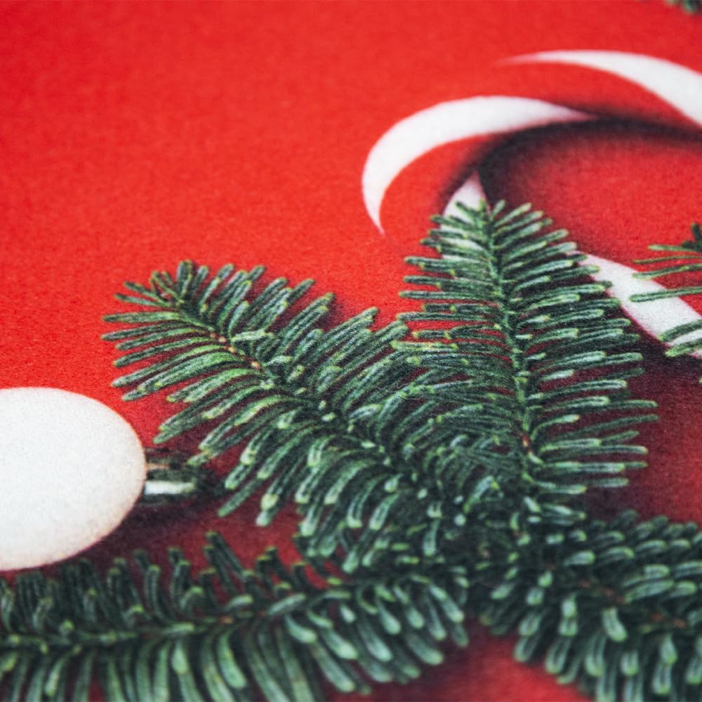 OLIVO.shop JINGLE ROLL Tappeto natalizio a metraggio per interno ed esterno, passatoia rossa Natale su misura larga 1 metro per eventi ed allestimenti, Tappeto natalizio su misura (5 m, GIFTS)